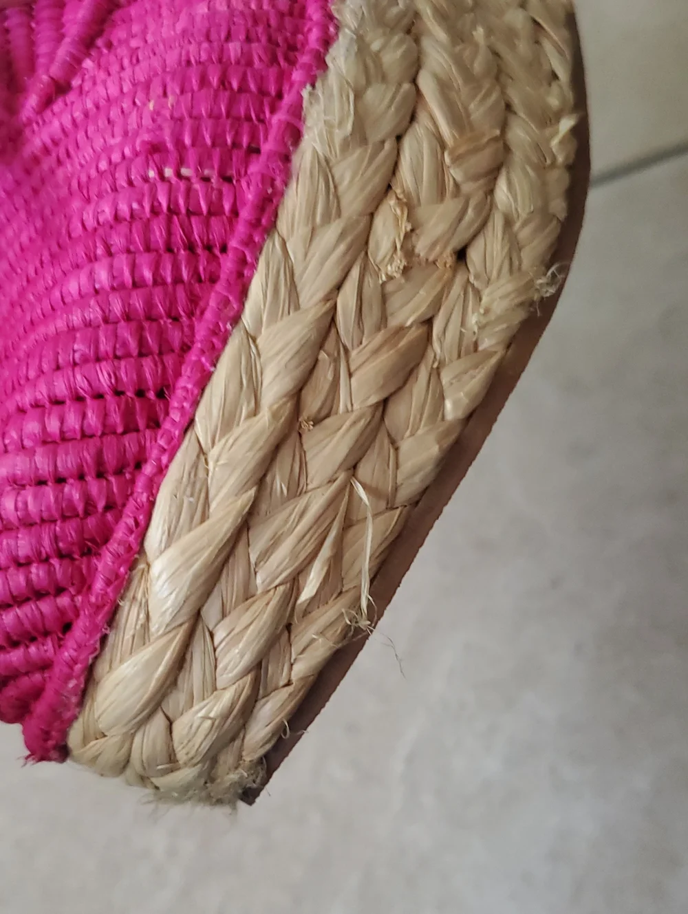 CARVEN X ROBERT CLERGERIE Raffia Platform Wedge Espadrille Sz EU36  US5.5